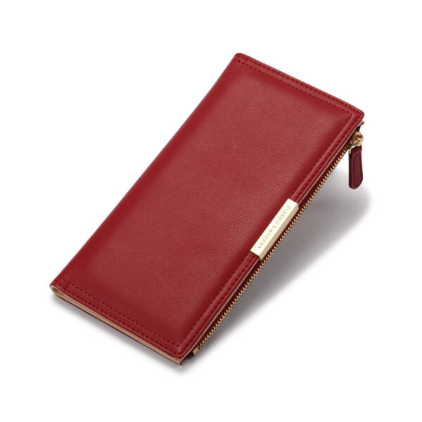 Geldbörsen Und Taschen Mode Einfarbig PU Geldbörse Universal #3934 – Bild 2